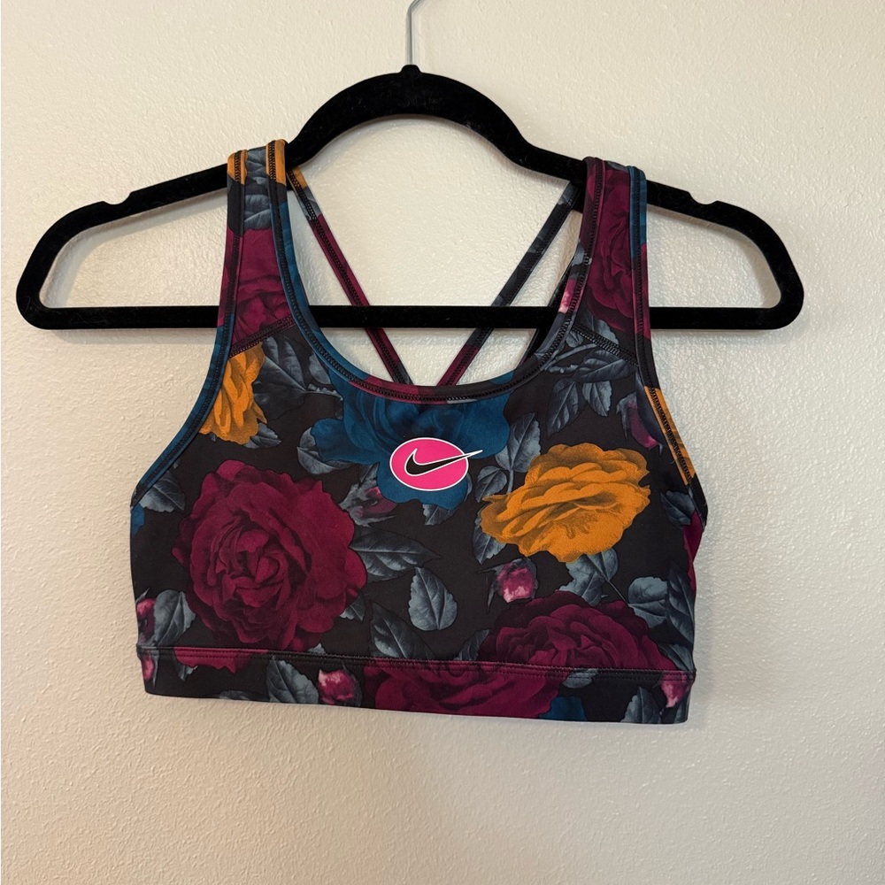 Floral Nike sports bra